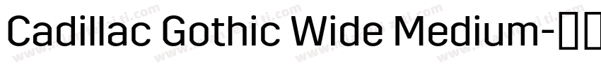 Cadillac Gothic Wide Medium字体转换
